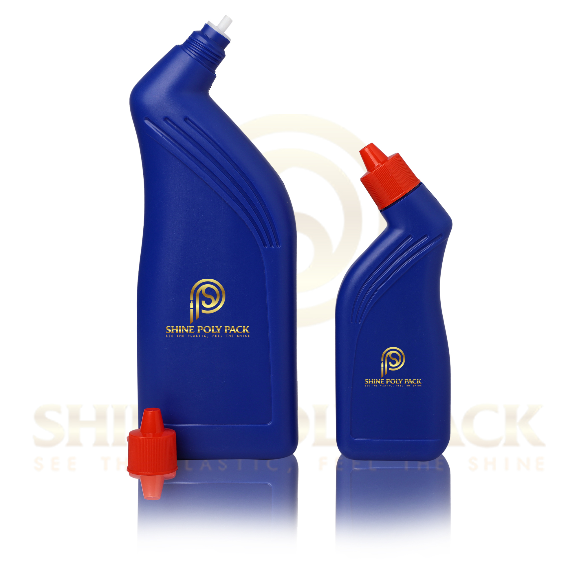 HDPE TOILET CLEANER BOTTLE Shine Poly Packs